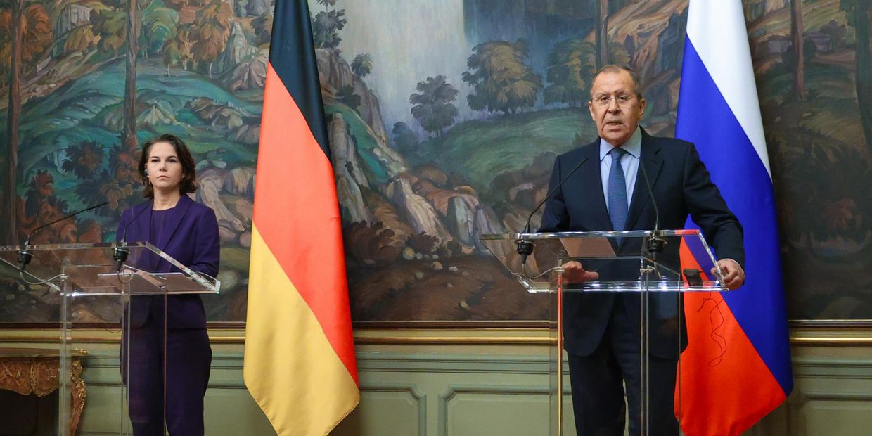 Встреча глав МИД РФ и ФРГ С. Лаврова и А. Бербок
