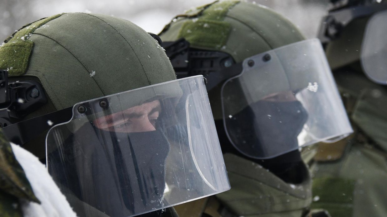 Тактико-специальное учение инженерных подразделений 1-й танковой армии в Подмосковье