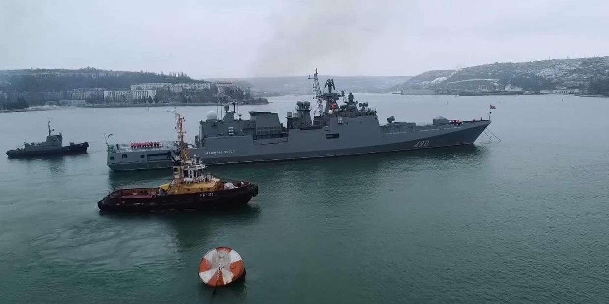 Учения Черноморского флота в Черном море