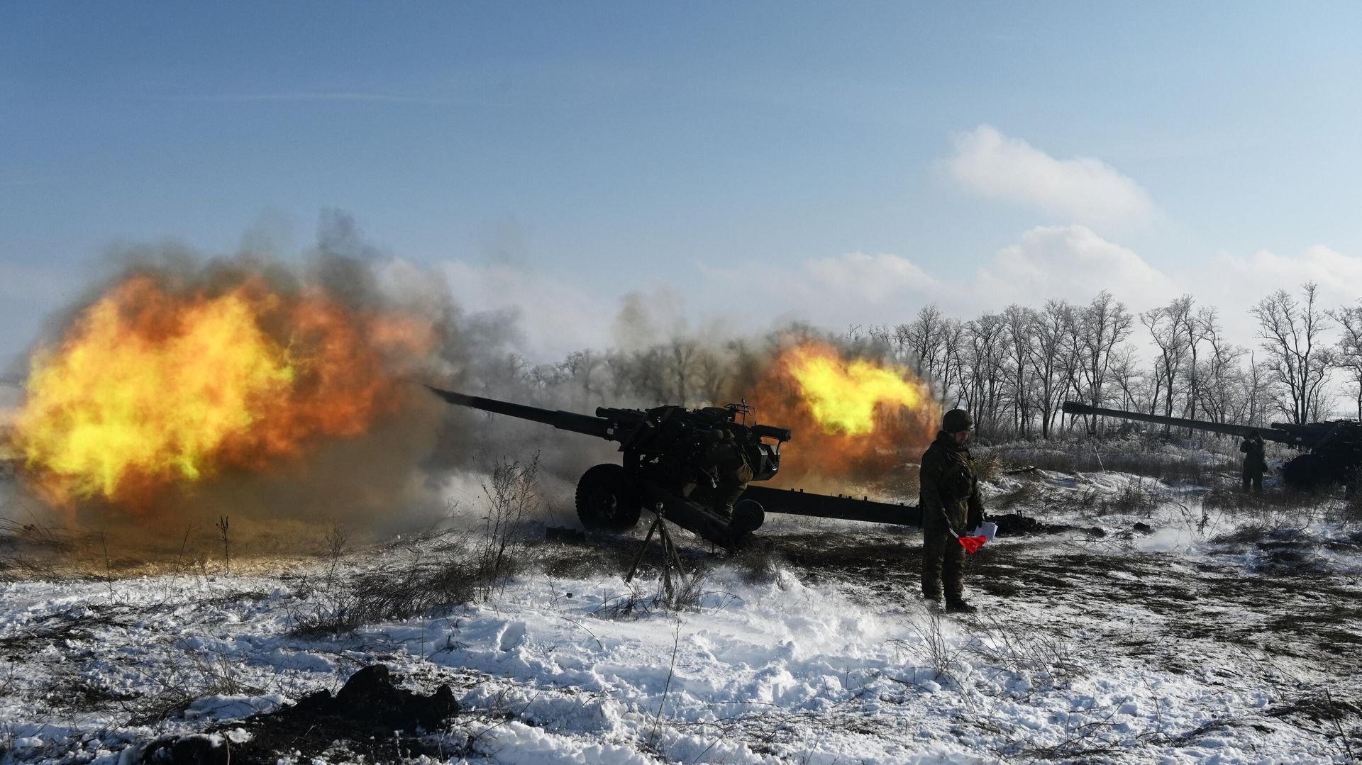 Учения артиллеристов и мотострелковых войск в Южном военном округе - ИноСМИ, 1920, 03.02.2022
