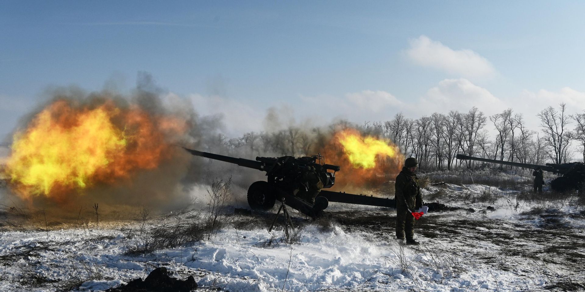 Учения артиллеристов и мотострелковых войск в Южном военном округе - ИноСМИ, 1920, 03.02.2022