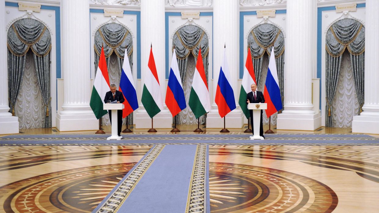 Переговоры президента РФ В. Путина с премьер-министром Венгрии В. Орбаном