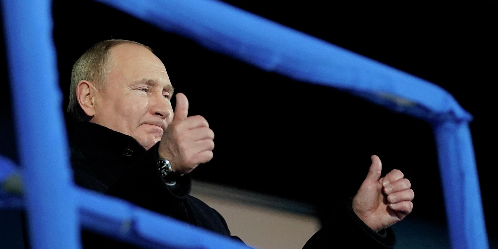 Президент РФ Владимир Путин во время посещения церемонии открытия XXIV зимних Олимпийских игр - ИноСМИ, 1920, 09.02.2022