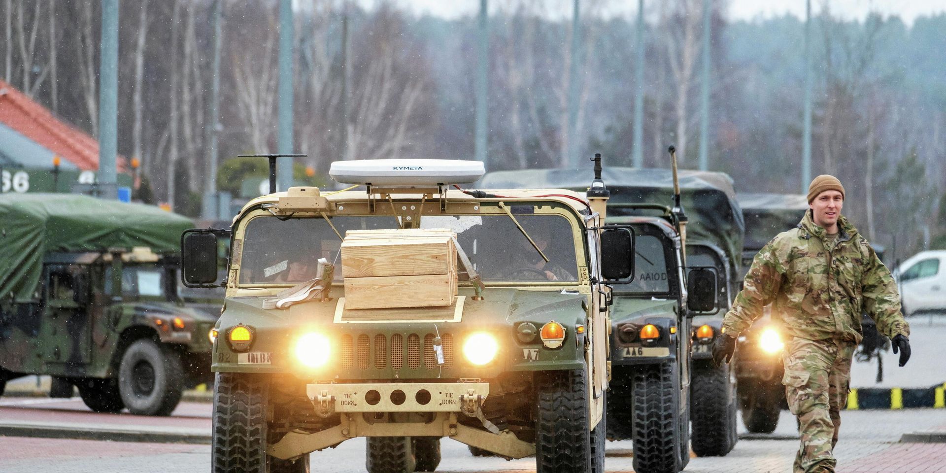  Американская техника и военные в аэропорту Жешув-Ясенка, Польша - ИноСМИ, 1920, 07.02.2022