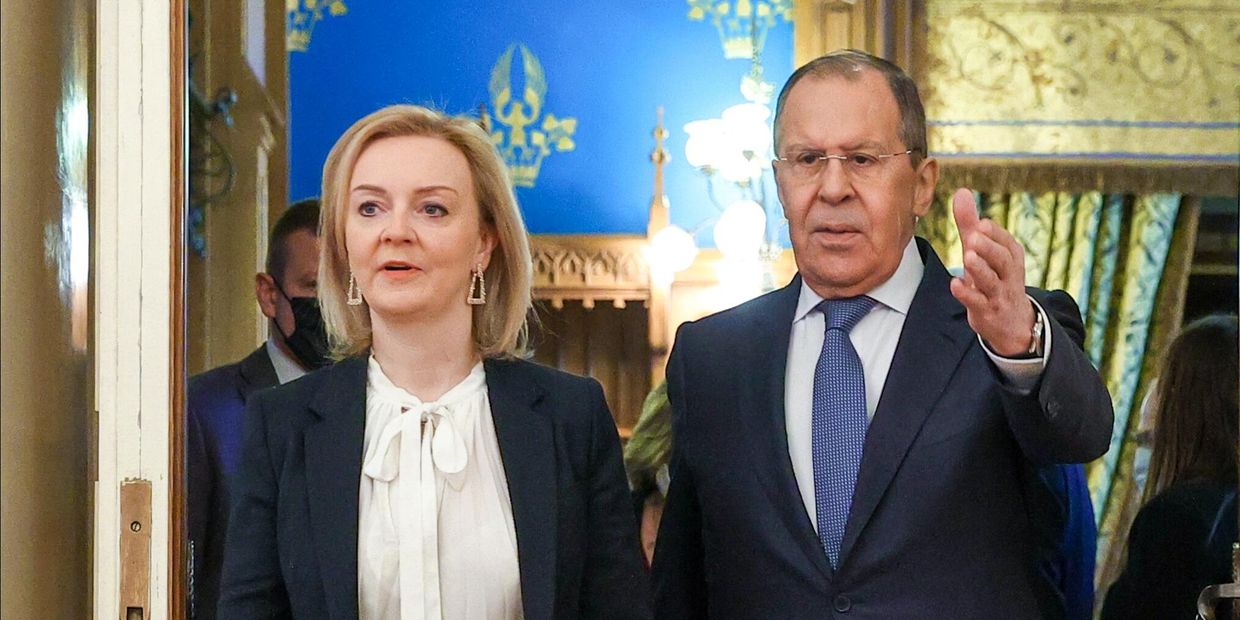 Встреча глав МИД РФ и Великобритании С. Лаврова и Э. Трасс