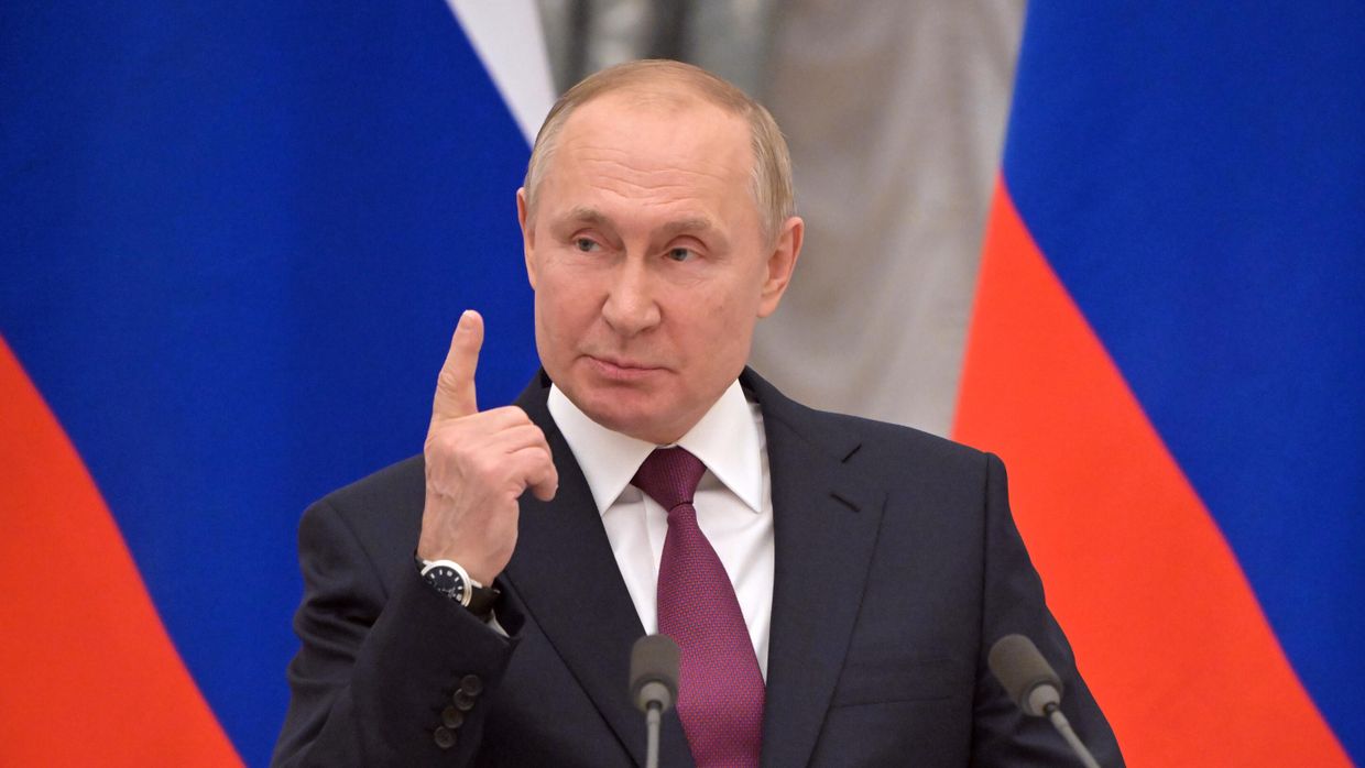 Президент РФ В. Путин встретился с канцлером ФРГ О. Шольцем