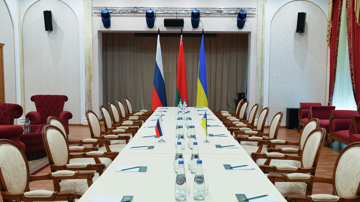 Переговоры России и Украины в Гомельской области 28 февраля 2022 года