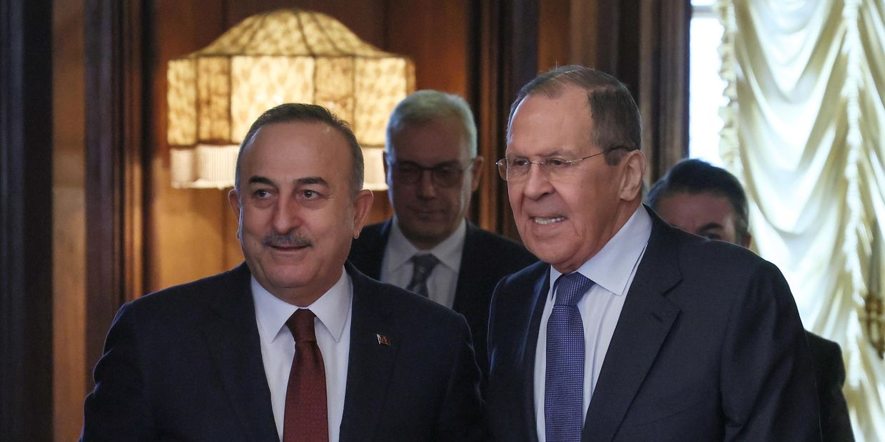 Встреча глав МИД РФ  и Турции С. Лаврова и М. Чавушоглу