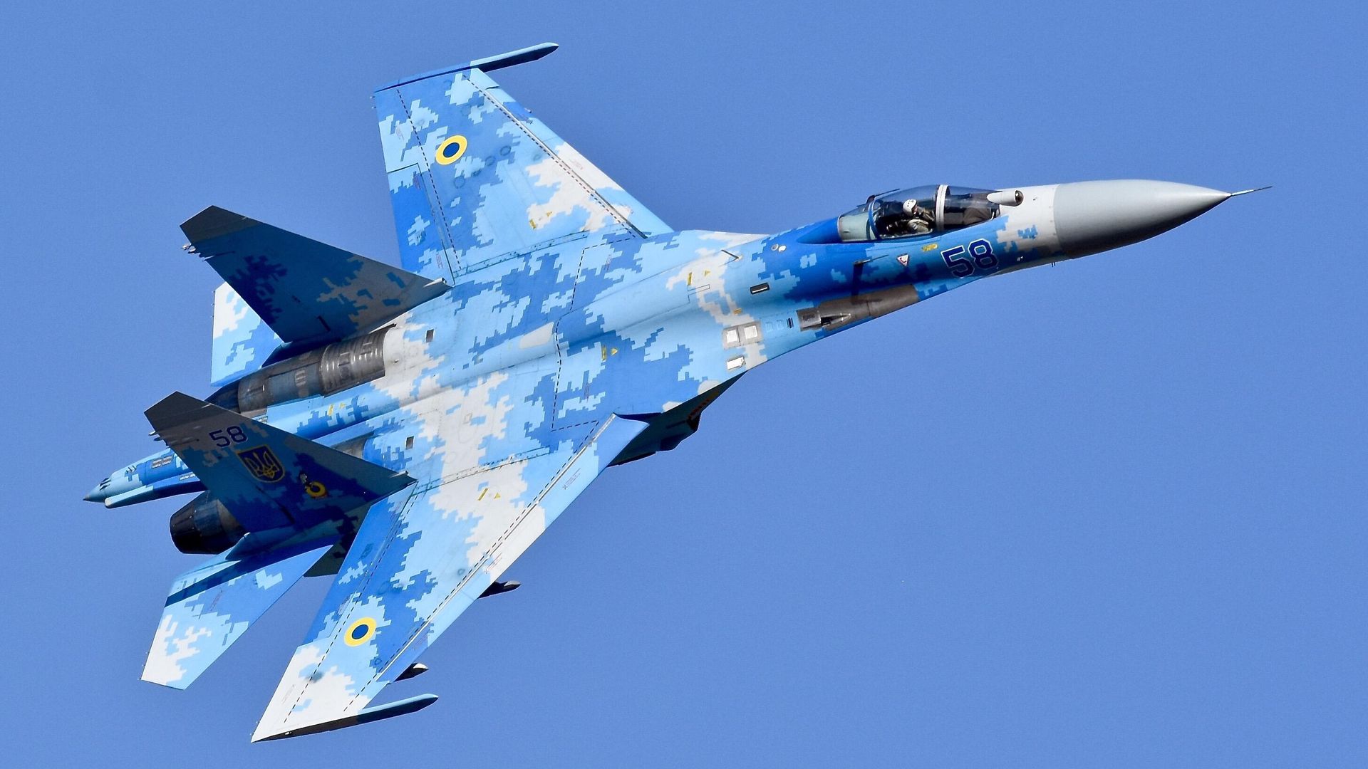 Украинский истребитель Су-27С - ИноСМИ, 1920, 08.08.2025