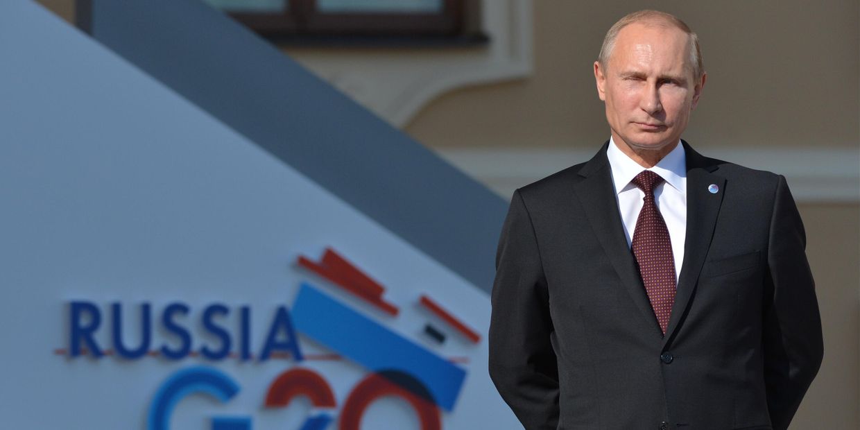 Церемония встречи В. Путиным участников саммита Группы двадцати
