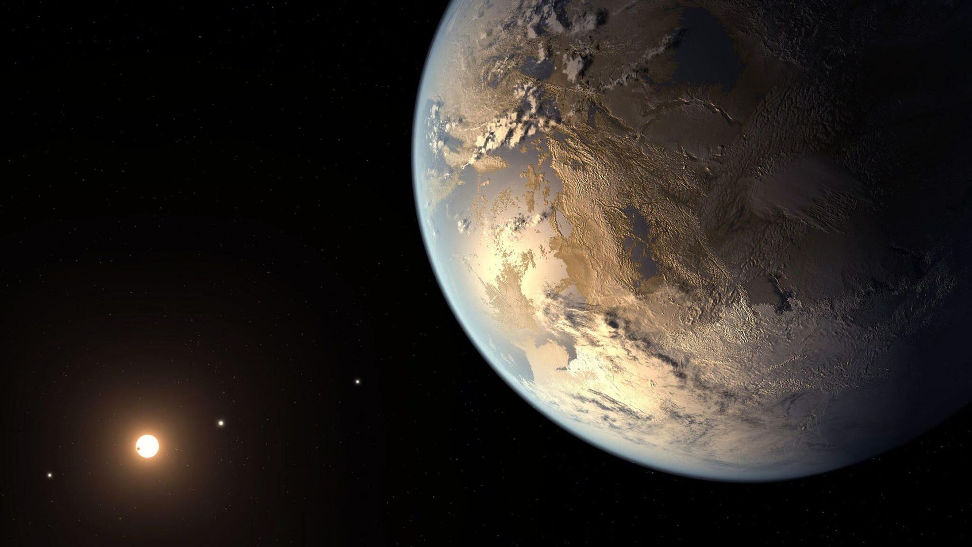 Планета Kepler-186 f в представлении художника - ИноСМИ, 1920, 13.04.2022