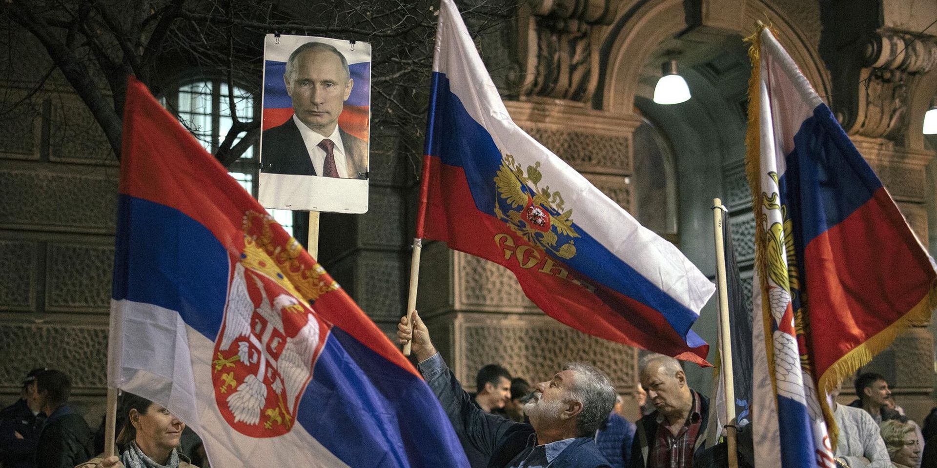 Акция в поддержку спецоперации России на Украине в Белграде, Сербия - ИноСМИ, 1920, 26.04.2022