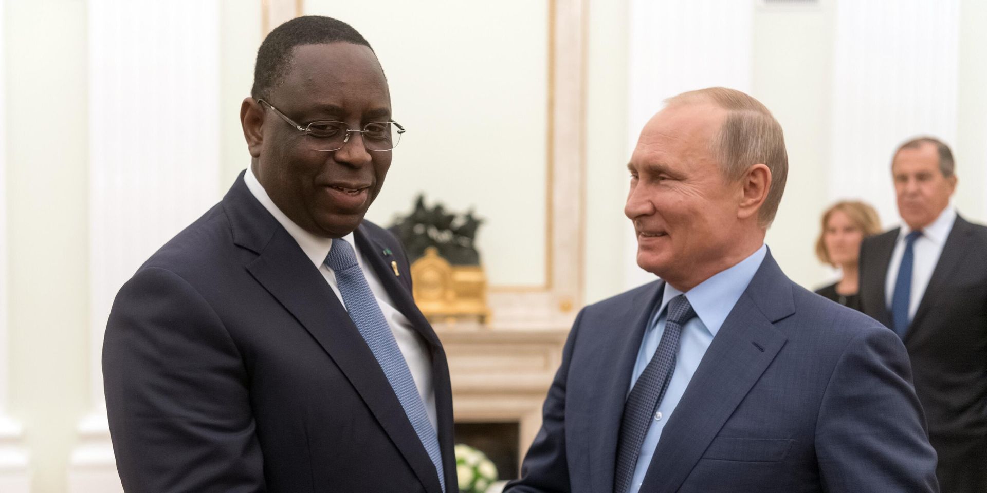 Президент РФ В. Путин встретился с президентом Сенегала М. Саллом - ИноСМИ, 1920, 14.02.2023