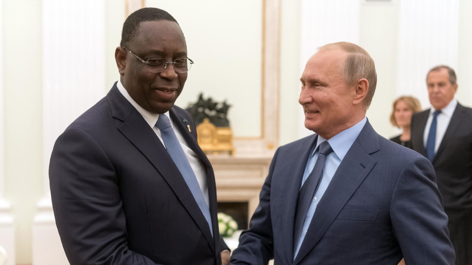 Президент РФ В. Путин встретился с президентом Сенегала М. Саллом - ИноСМИ, 1920, 14.02.2023