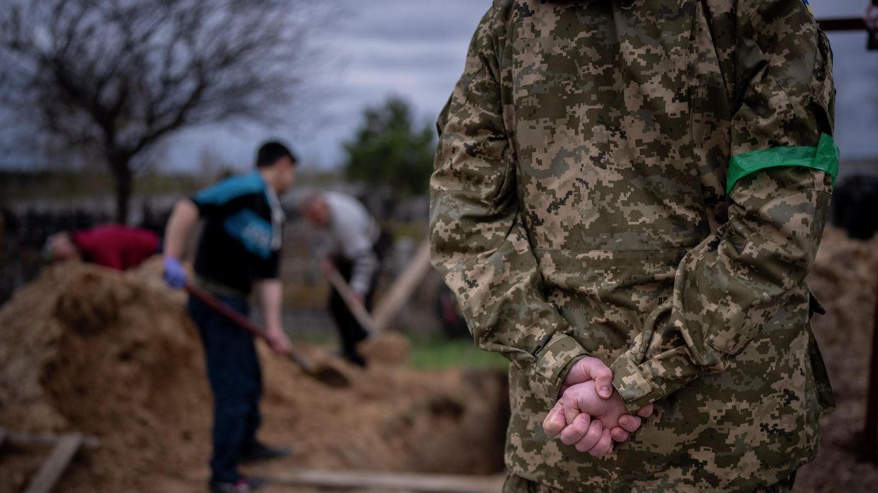 Похороны в Буче, Украина