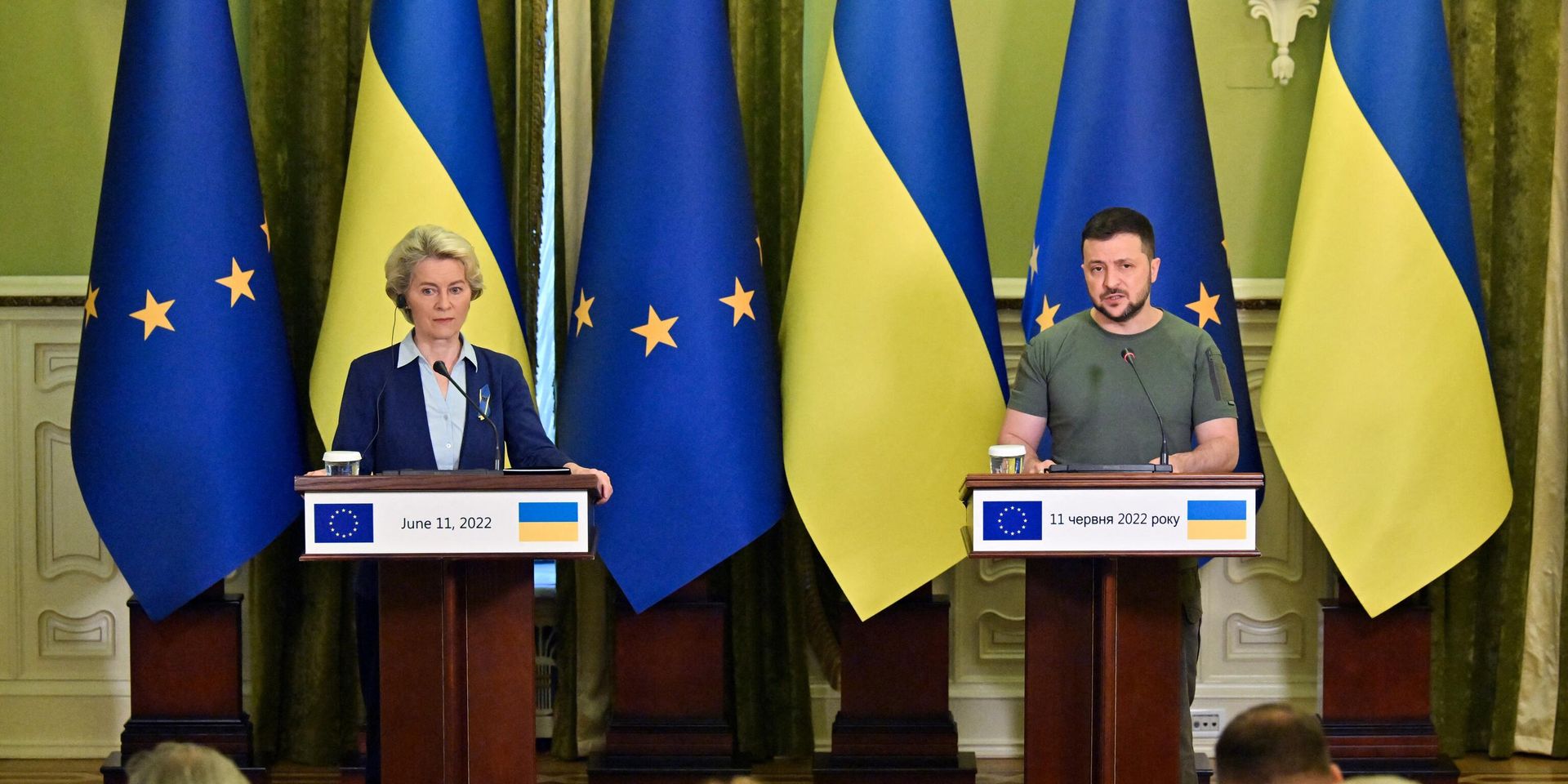 Президент Украины Владимир Зеленский и председатель Европейской комиссии Урсула фон дер Ляйен - ИноСМИ, 1920, 17.06.2022