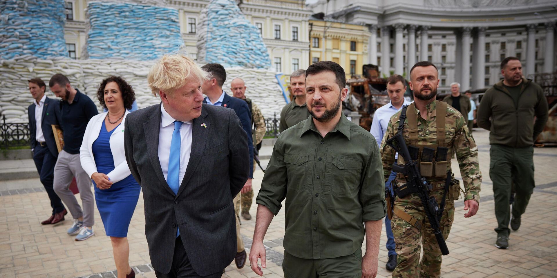 Президент Украины Владимир Зеленский и премьер-министр Великобритании Борис Джонсон - ИноСМИ, 1920, 21.06.2022