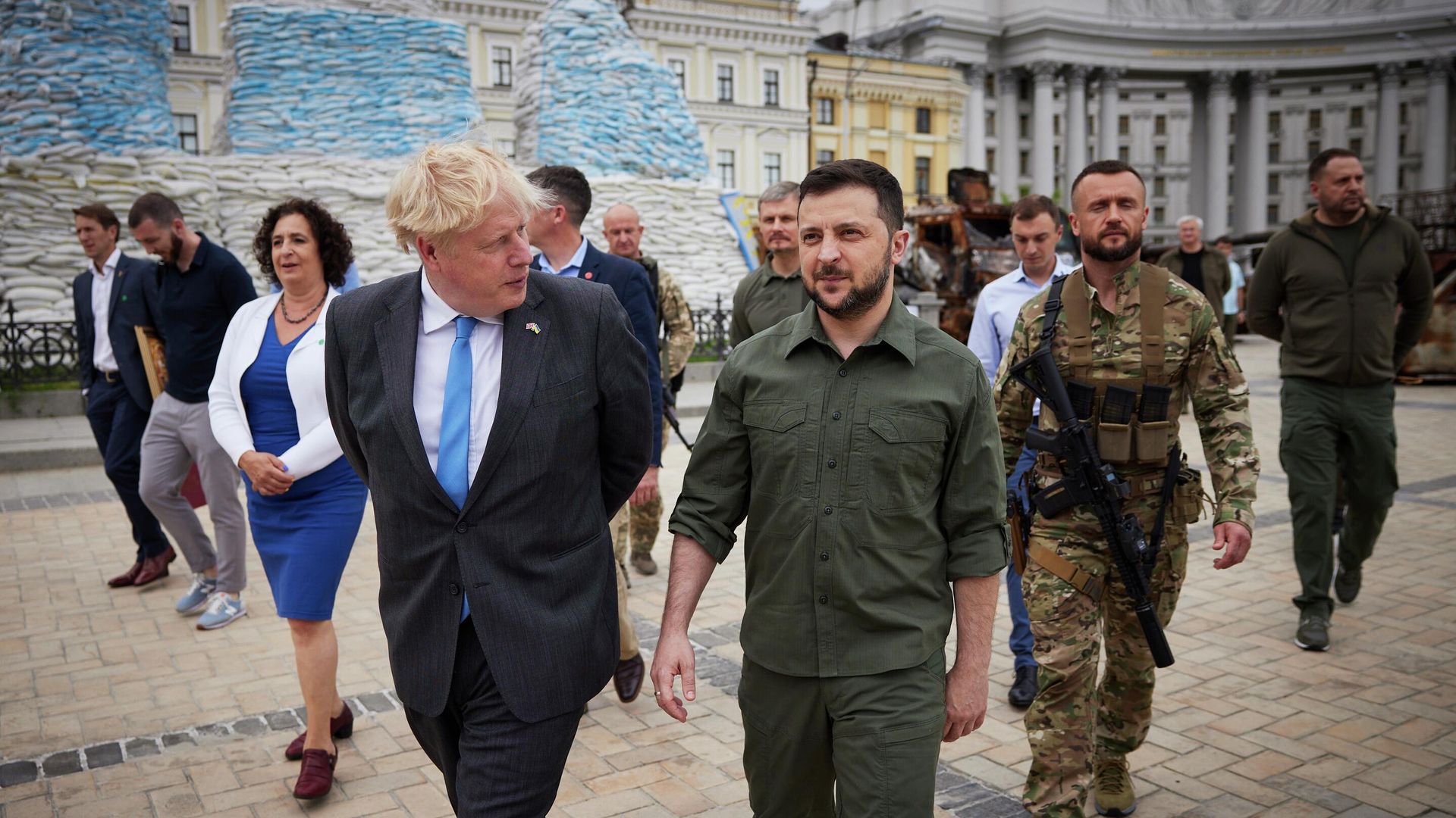Президент Украины Владимир Зеленский и премьер-министр Великобритании Борис Джонсон - ИноСМИ, 1920, 21.06.2022