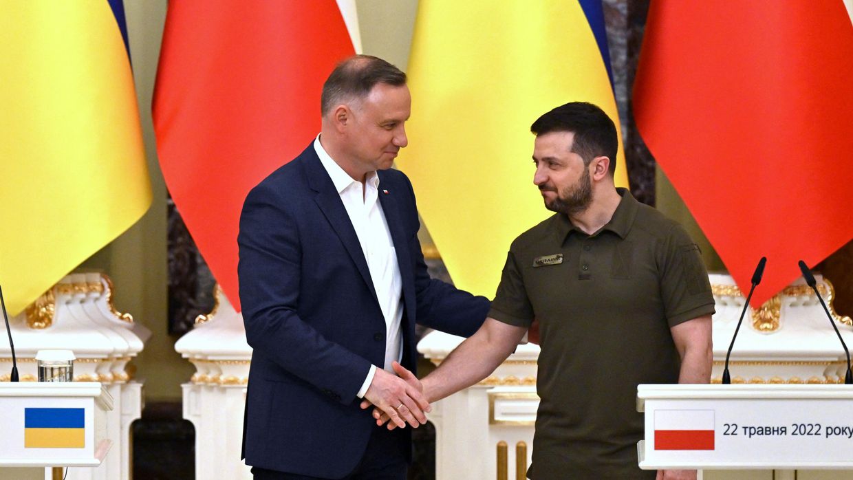 Президент Украины Владимир Зеленский и президент Польши Анджей Дуда