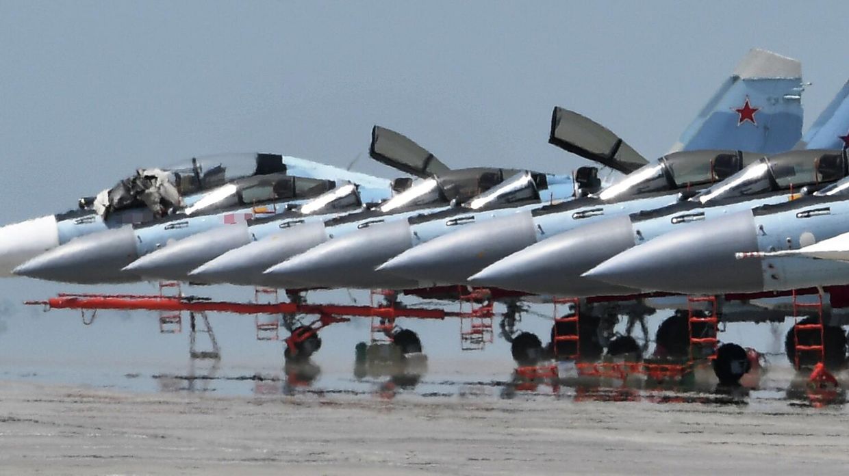 Истребители Су-35 в зоне спецоперации