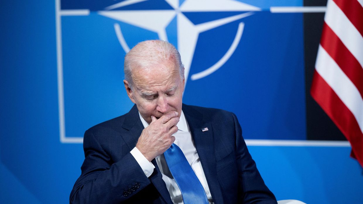 Президент США Джо Байден во время саммита НАТО в Мадриде