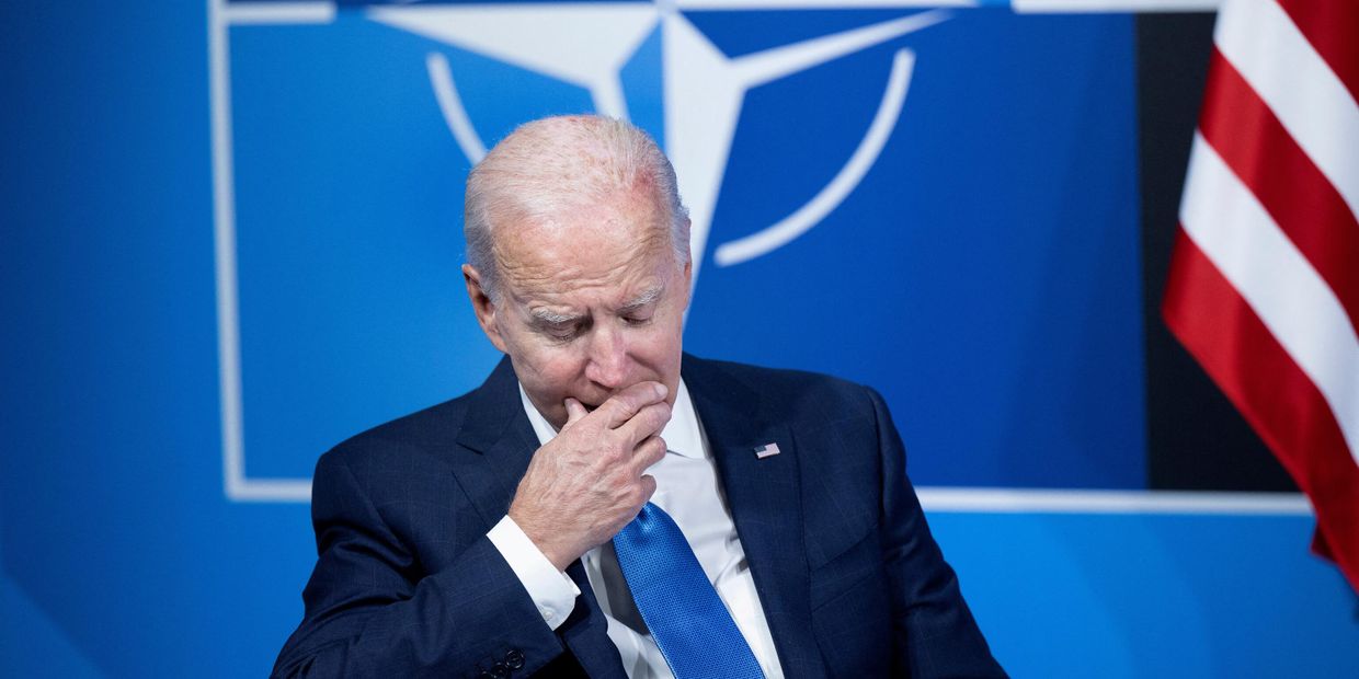 Президент США Джо Байден во время саммита НАТО в Мадриде