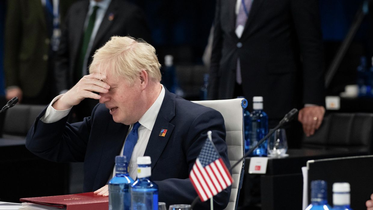 Премьер-министр Великобритании Борис Джонсон на саммите НАТО в Мадриде
