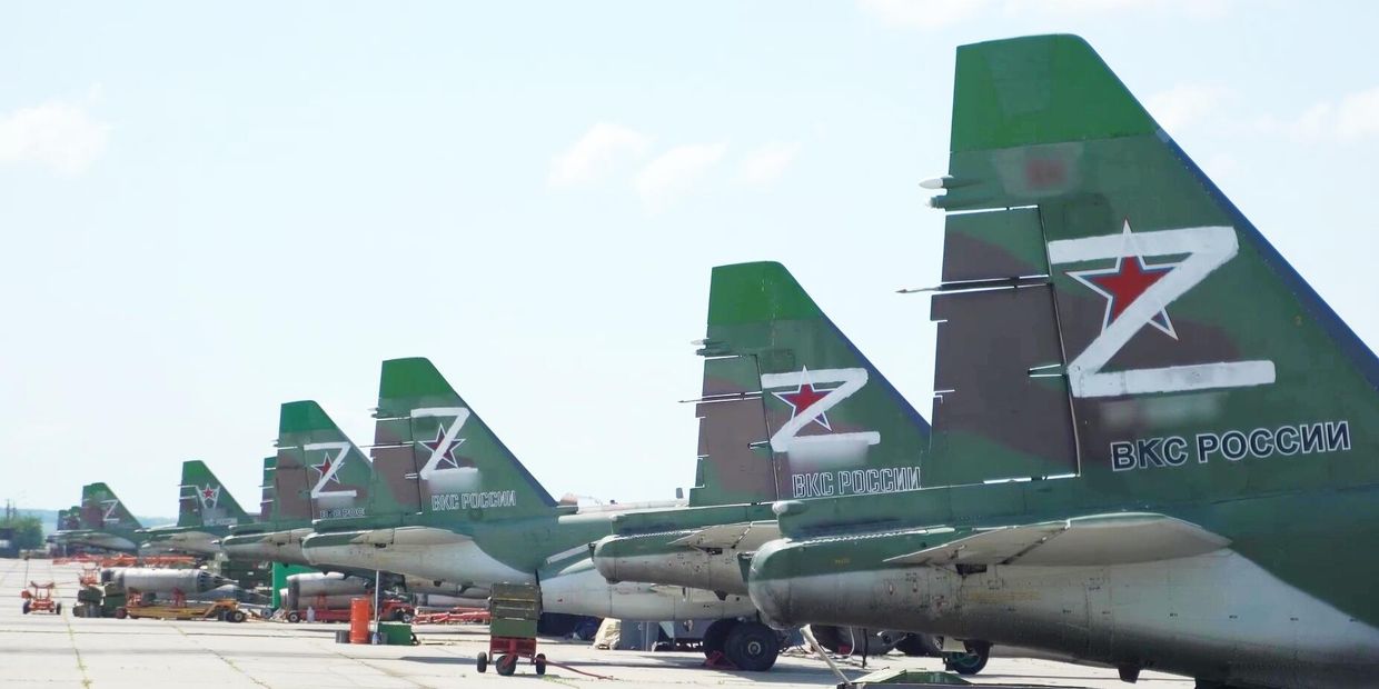 Боевая работа штурмовиков Су-25 ВКС РФ в ходе спецоперации
