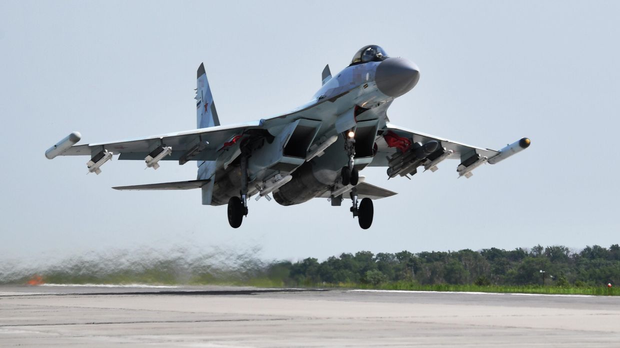 Истребители Су-35 в зоне спецоперации