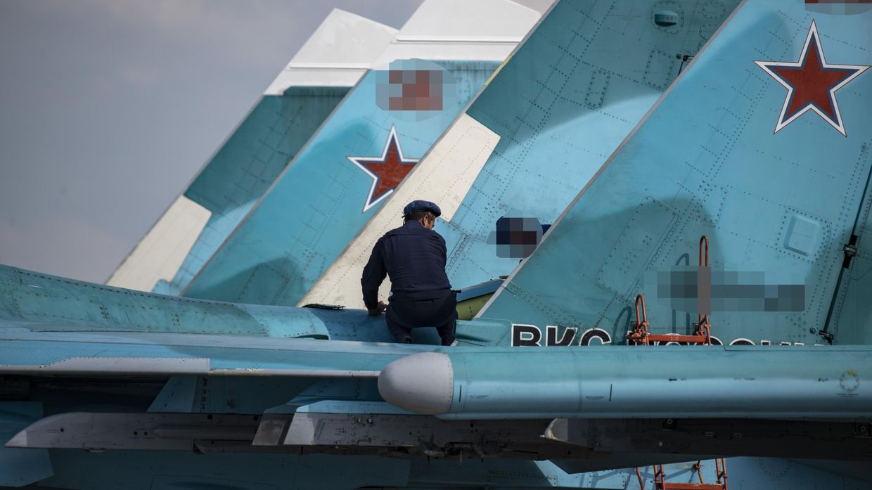 Истребители-бомбардировщики Су-34 ВКС РФ