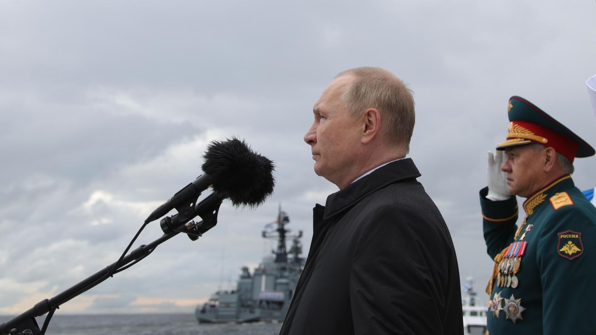Президент РФ В. Путин принял Главный военно-морской парад - ИноСМИ, 1920, 01.08.2022