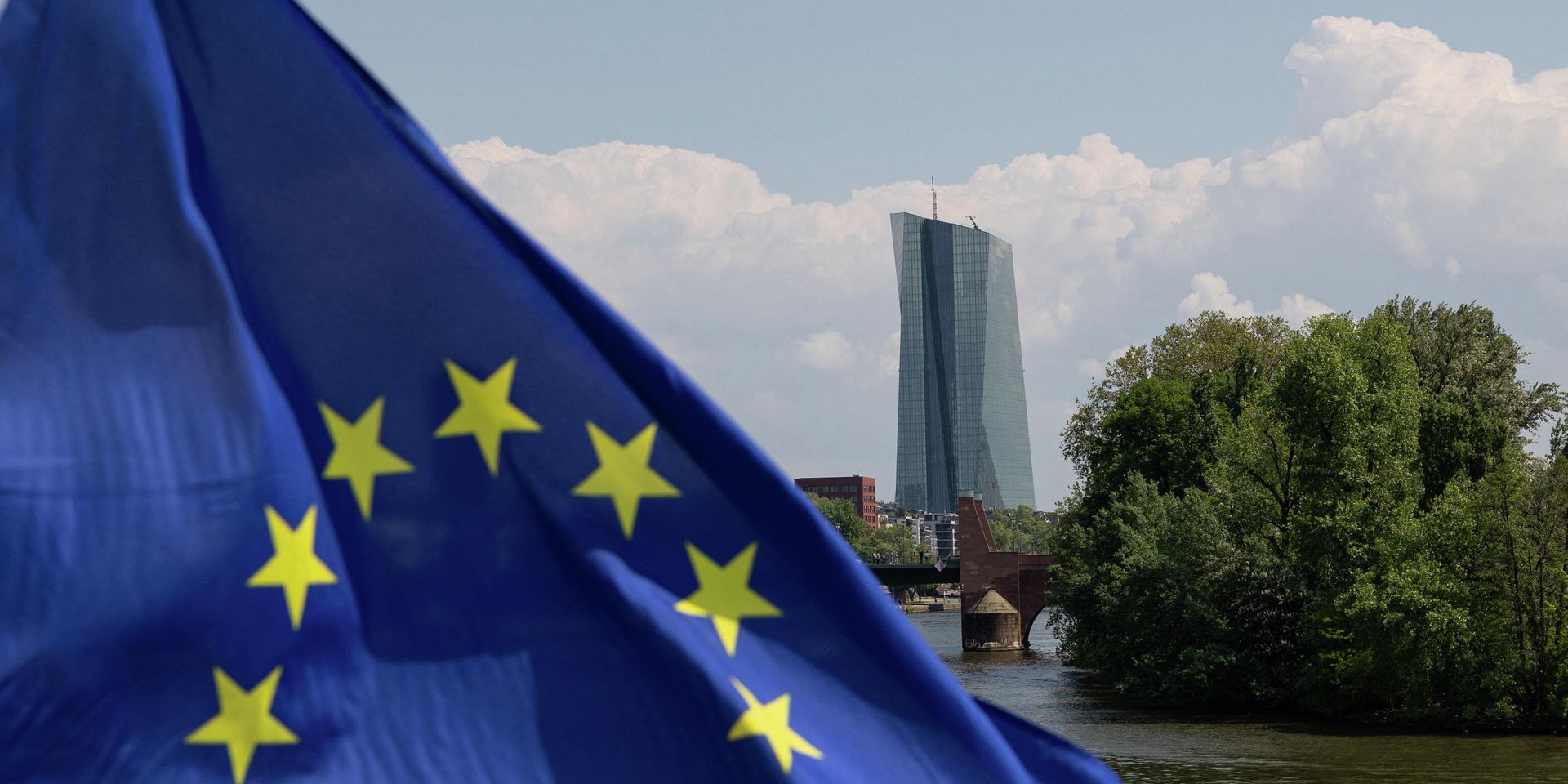 Штаб-квартира Европейского центрального банка  во Франкфурте-на-Майне, Германия - ИноСМИ, 1920, 10.08.2022