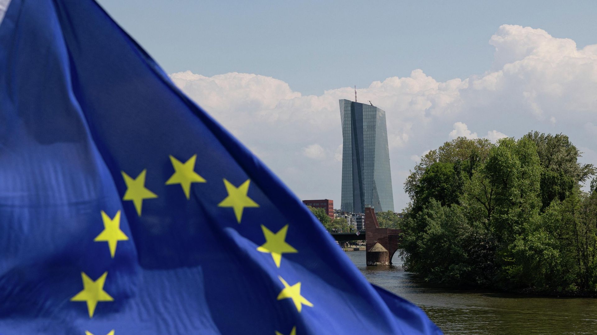 Штаб-квартира Европейского центрального банка  во Франкфурте-на-Майне, Германия - ИноСМИ, 1920, 10.08.2022