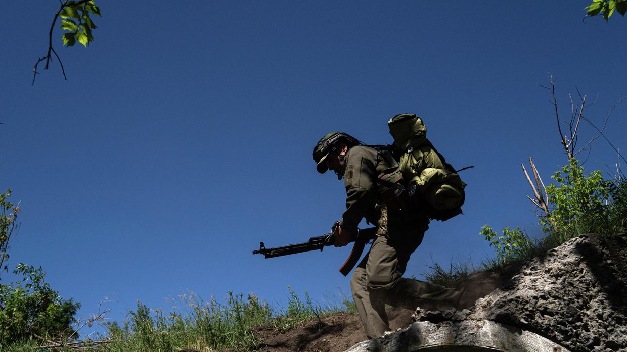 Украинский военнослужащий в харьковской области