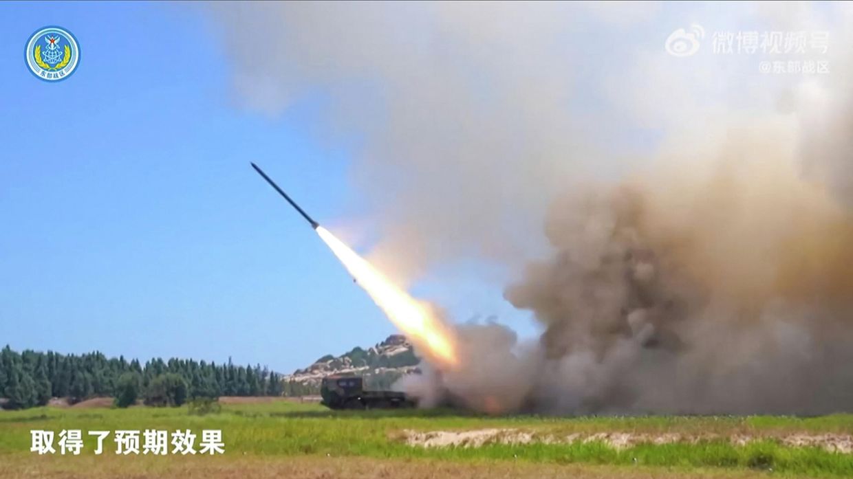 4 августа 2022 года. Запуск ракеты во время военных учений НОАК