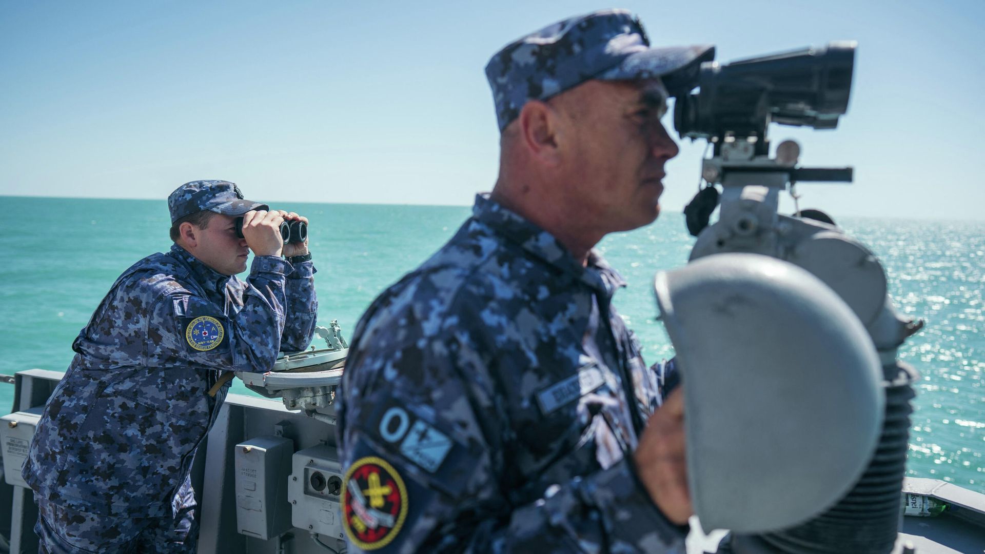 Солдаты ВМС Румынии на палубе фрегата Король Фердинанд во время военных учений Щит защитника на Черном море - ИноСМИ, 1920, 19.08.2022