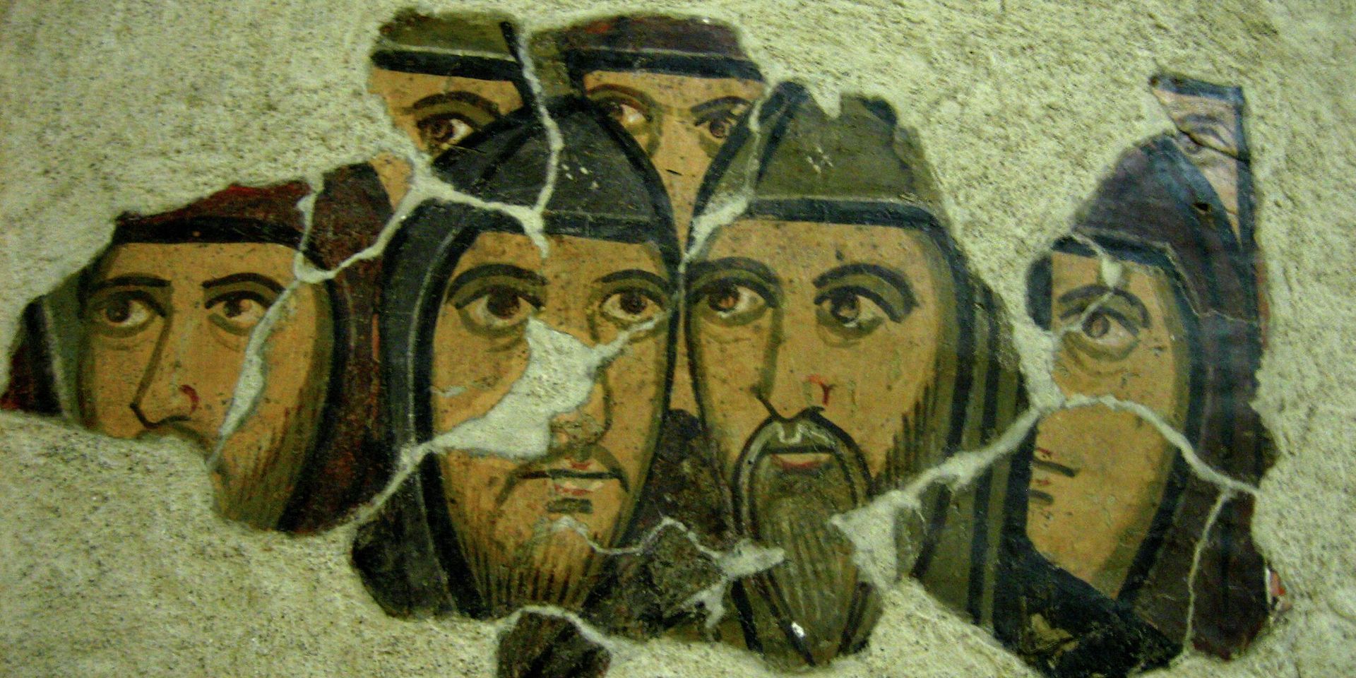 Монахи. Фрагмент римской фрески XII века - ИноСМИ, 1920, 20.08.2022