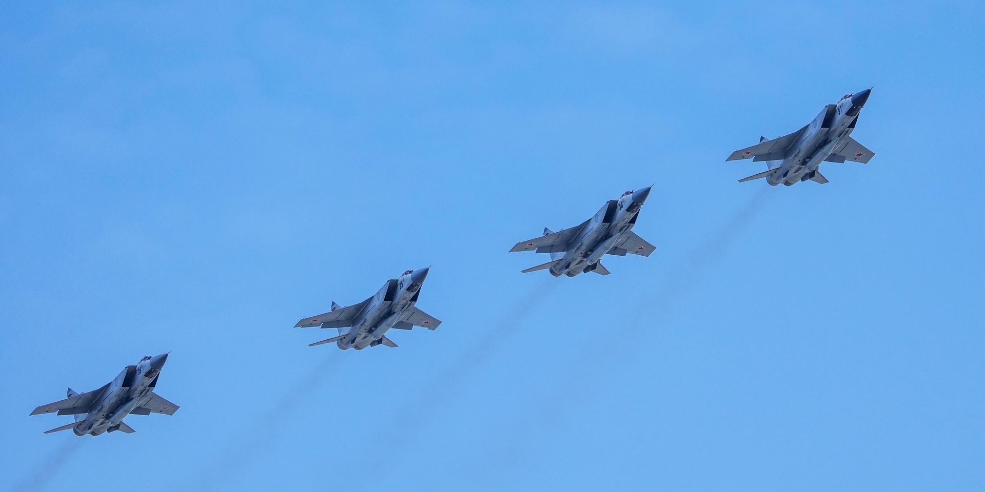 Самолеты МиГ-31И на генеральной репетиции воздушной части военного парада в честь 77-й годовщины Победы в Великой Отечественной войне - ИноСМИ, 1920, 27.08.2022