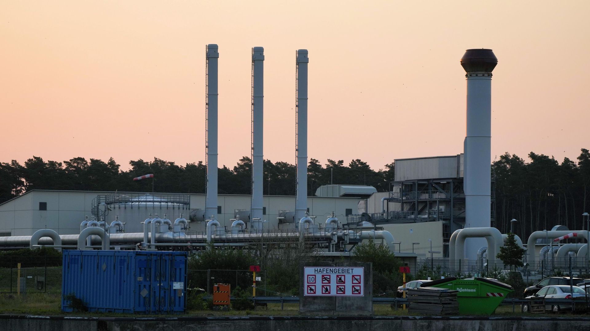 21 июля 2022 года. Наземная станция Северного потока вблизи Любмина, Германия. - ИноСМИ, 1920, 01.09.2022