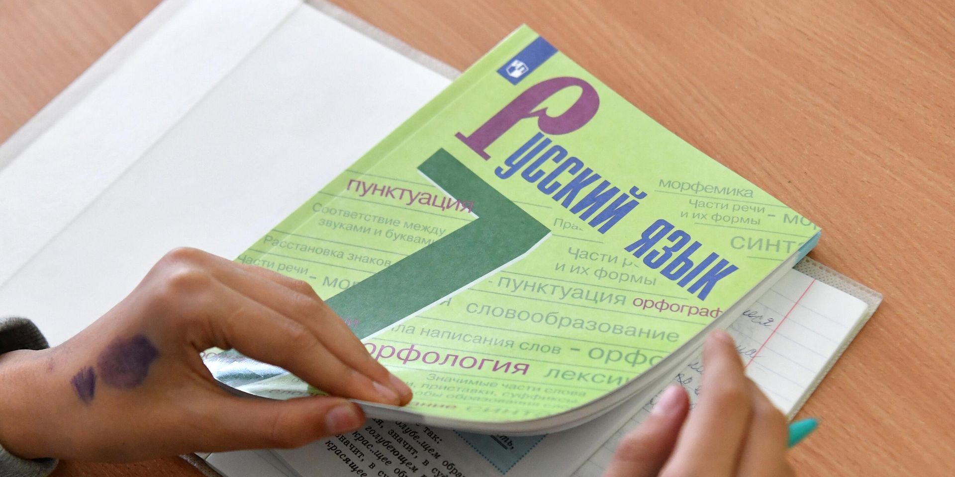 Ученик на уроке русского языка - ИноСМИ, 1920, 24.02.2023