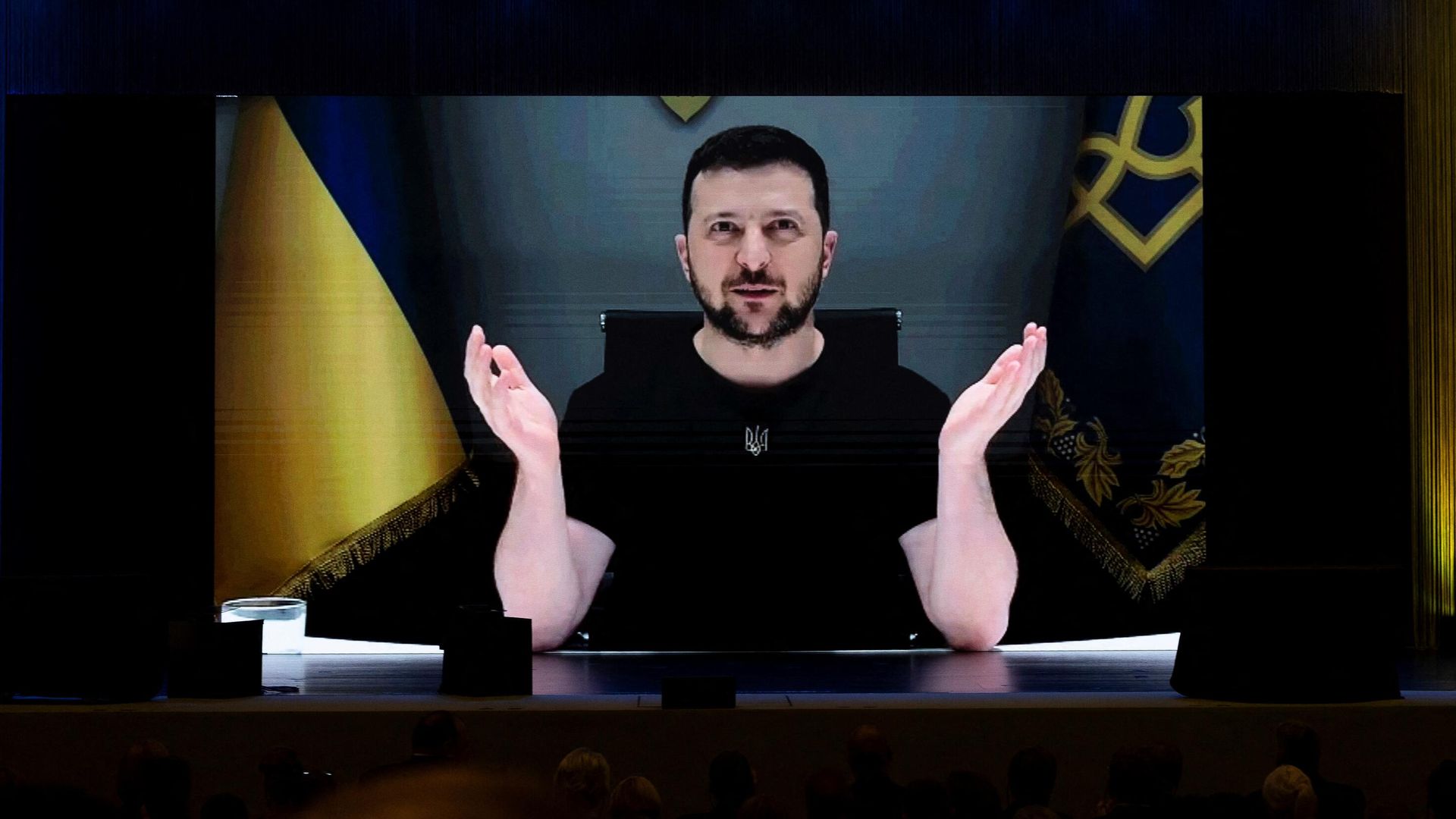 Владимир Зеленский в ходе видеоконференции в Швейцарии, 4 июля 2022 - ИноСМИ, 1920, 10.09.2022