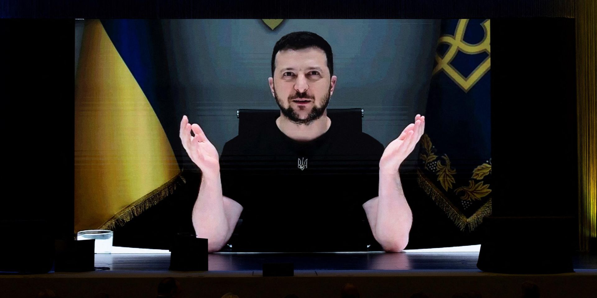 Владимир Зеленский в ходе видеоконференции в Швейцарии, 4 июля 2022 - ИноСМИ, 1920, 10.09.2022