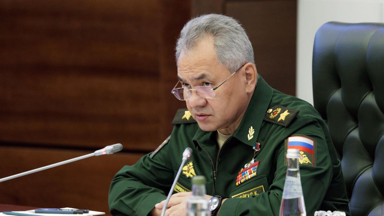 Глава Минобороны Сергей Шойгу на заседании коллегии Минобороны РФ