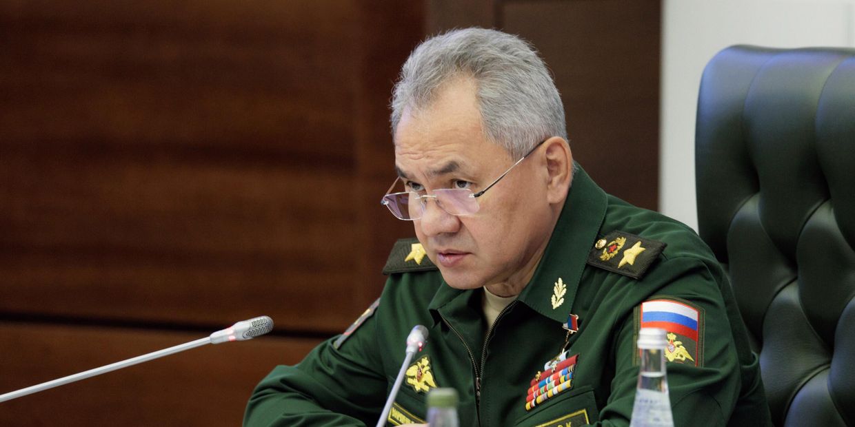 Глава Минобороны Сергей Шойгу на заседании коллегии Минобороны РФ