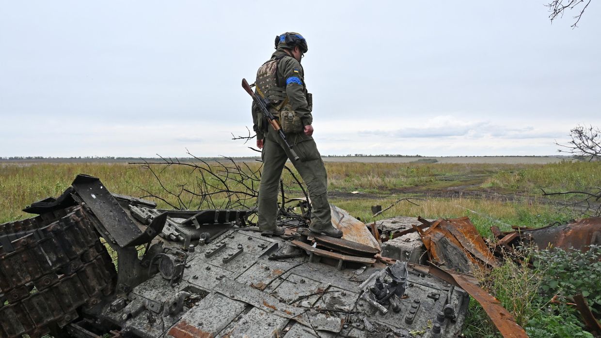 Украинский военнослужащий на севере Харьковской области. 20 сентября 2022 года.