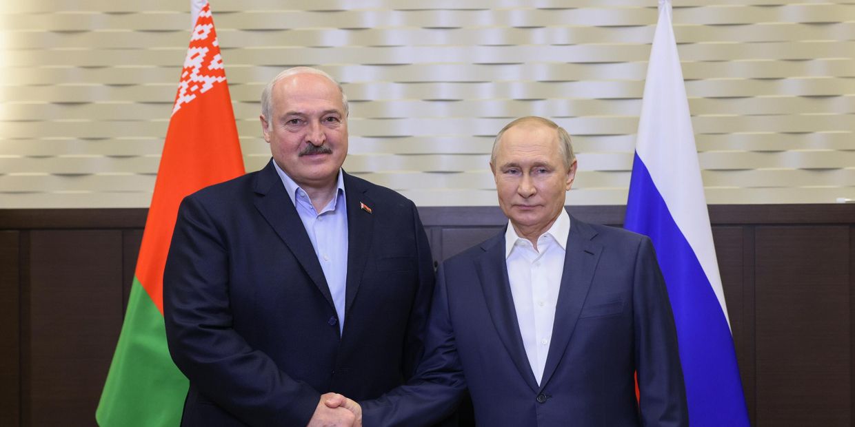 Президент РФ В. Путин встретился с президентом Белоруссии А. Лукашенко