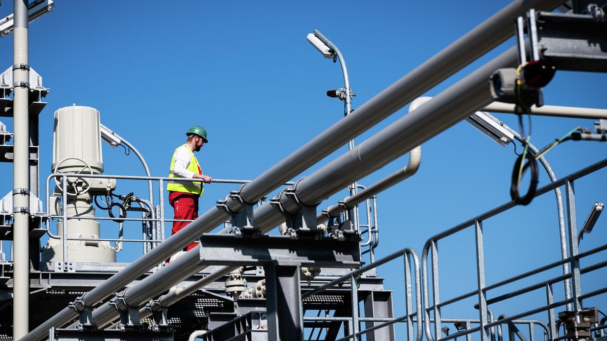 Строительство газопровода Северный поток-2 в Германии