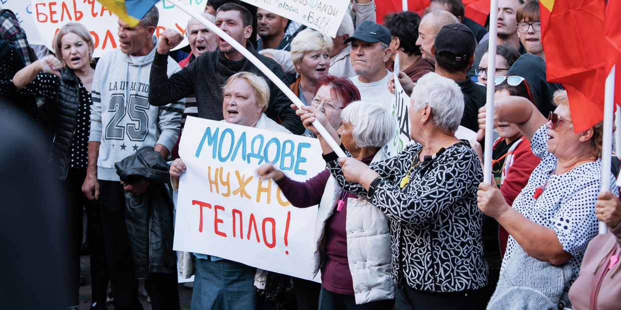 Акция протеста оппозиции в Кишиневе