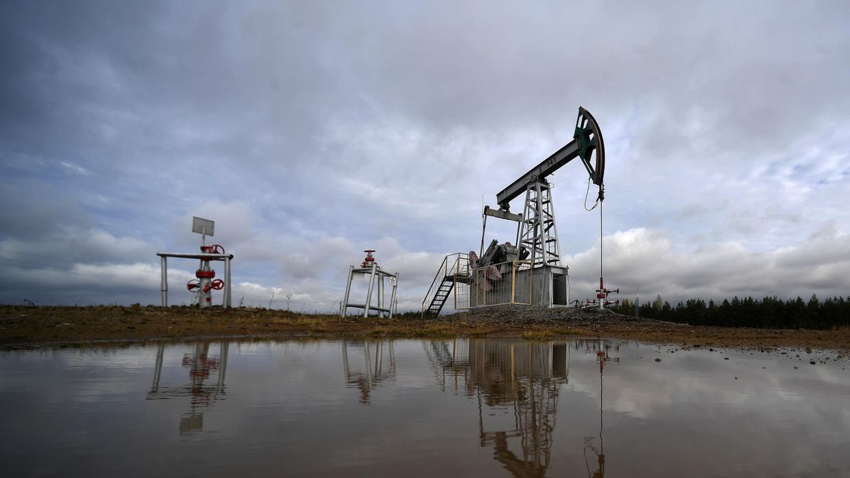 Нефтяные вышки в Татарстане