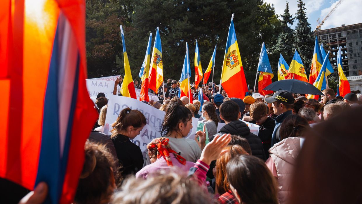 Акция протеста оппозиции в Кишиневе